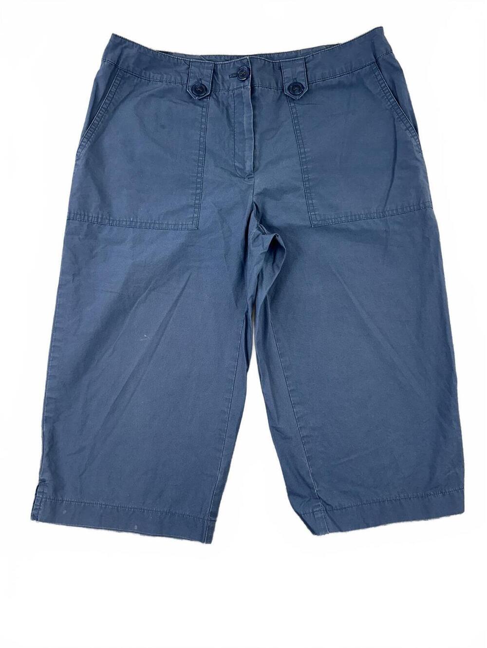 Pantology Blue Cotton Bermuda Shorts Casual Relaxed Fit